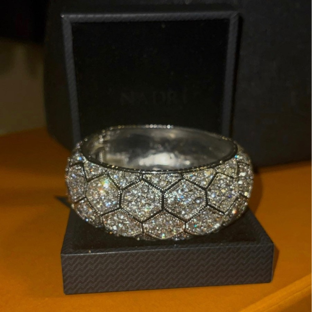 Silver diamond bracelet